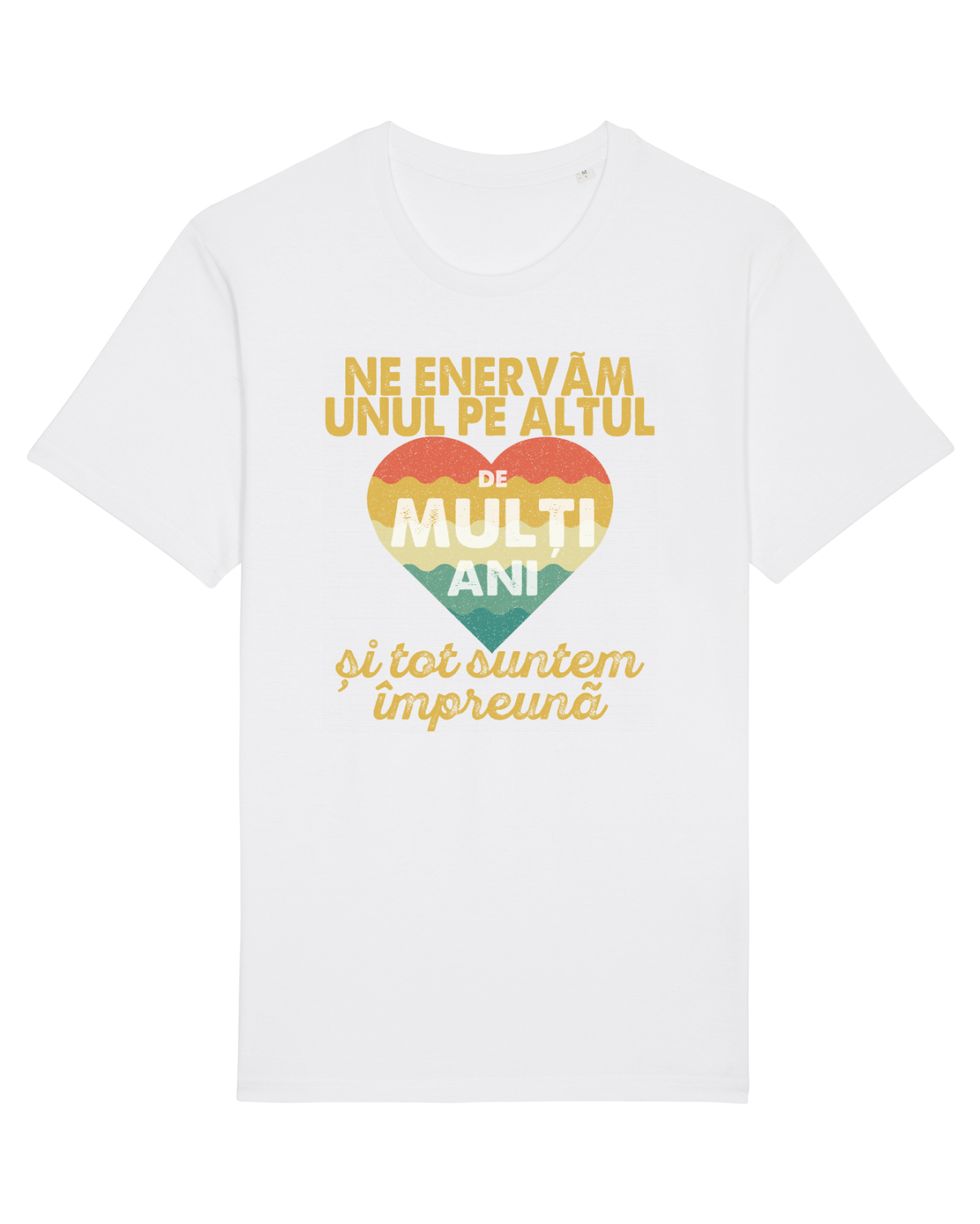Tricou mânecă scurtă Unisex Rocker White