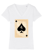 Ace Black heart Tricou mânecă scurtă guler V Damă Evoker