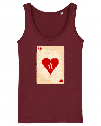 Red heart ace Burgundy