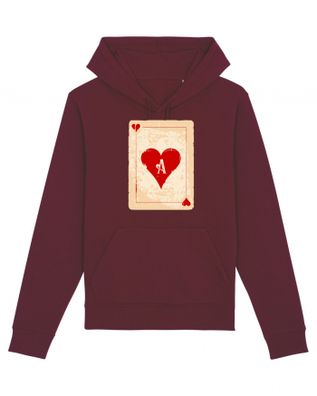 Red heart ace Burgundy