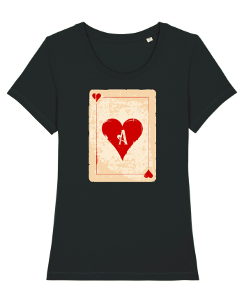 Red heart ace Black