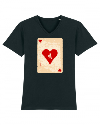 Red heart ace Black