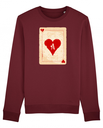 Red heart ace Burgundy