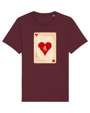 Red heart ace Burgundy