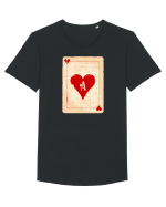 Red heart ace Tricou mânecă scurtă guler larg Bărbat Skater