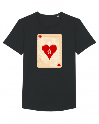 Red heart ace Black