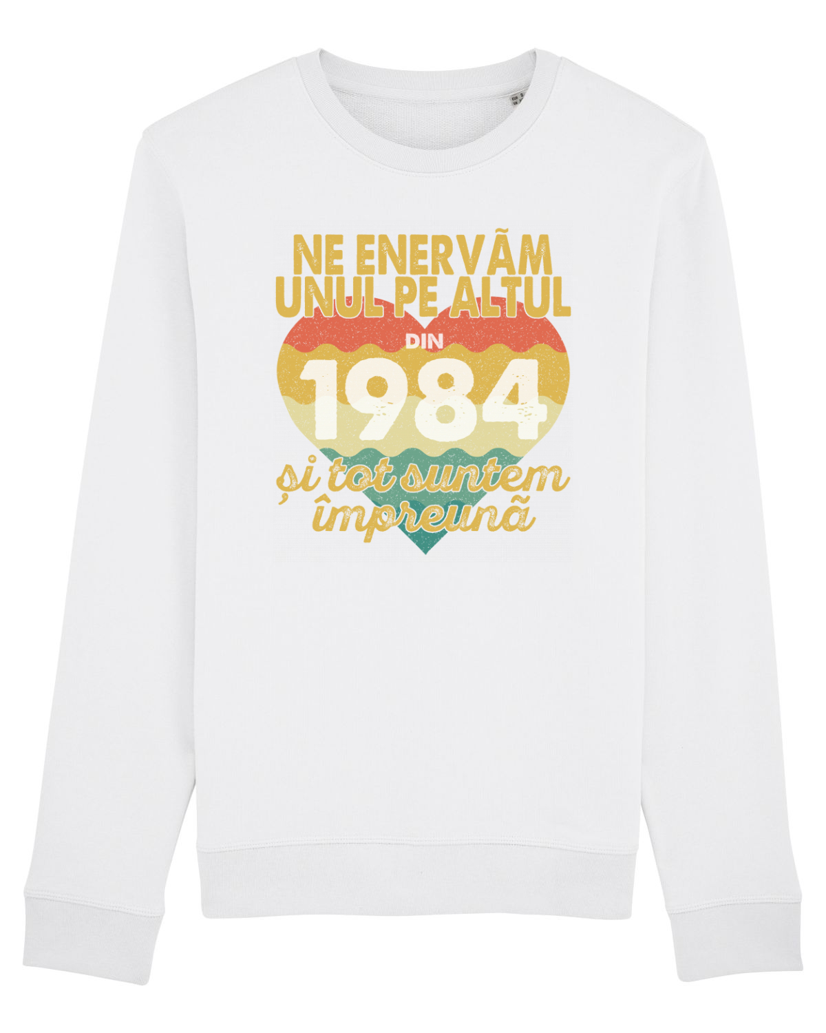 Bluză mânecă lungă Unisex Rise White