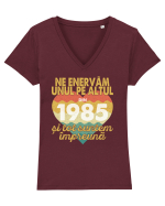 Ne enervam unul pe altul din 1985 si tot suntem impreuna Tricou mânecă scurtă guler V Damă Evoker