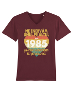 Ne enervam unul pe altul din 1985 si tot suntem impreuna Tricou mânecă scurtă guler V Bărbat Presenter