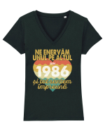 Ne enervam unul pe altul din 1986 si tot suntem impreuna Tricou mânecă scurtă guler V Damă Evoker