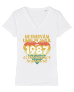 Ne enervam unul pe altul din 1987 si tot suntem impreuna Tricou mânecă scurtă guler V Damă Evoker