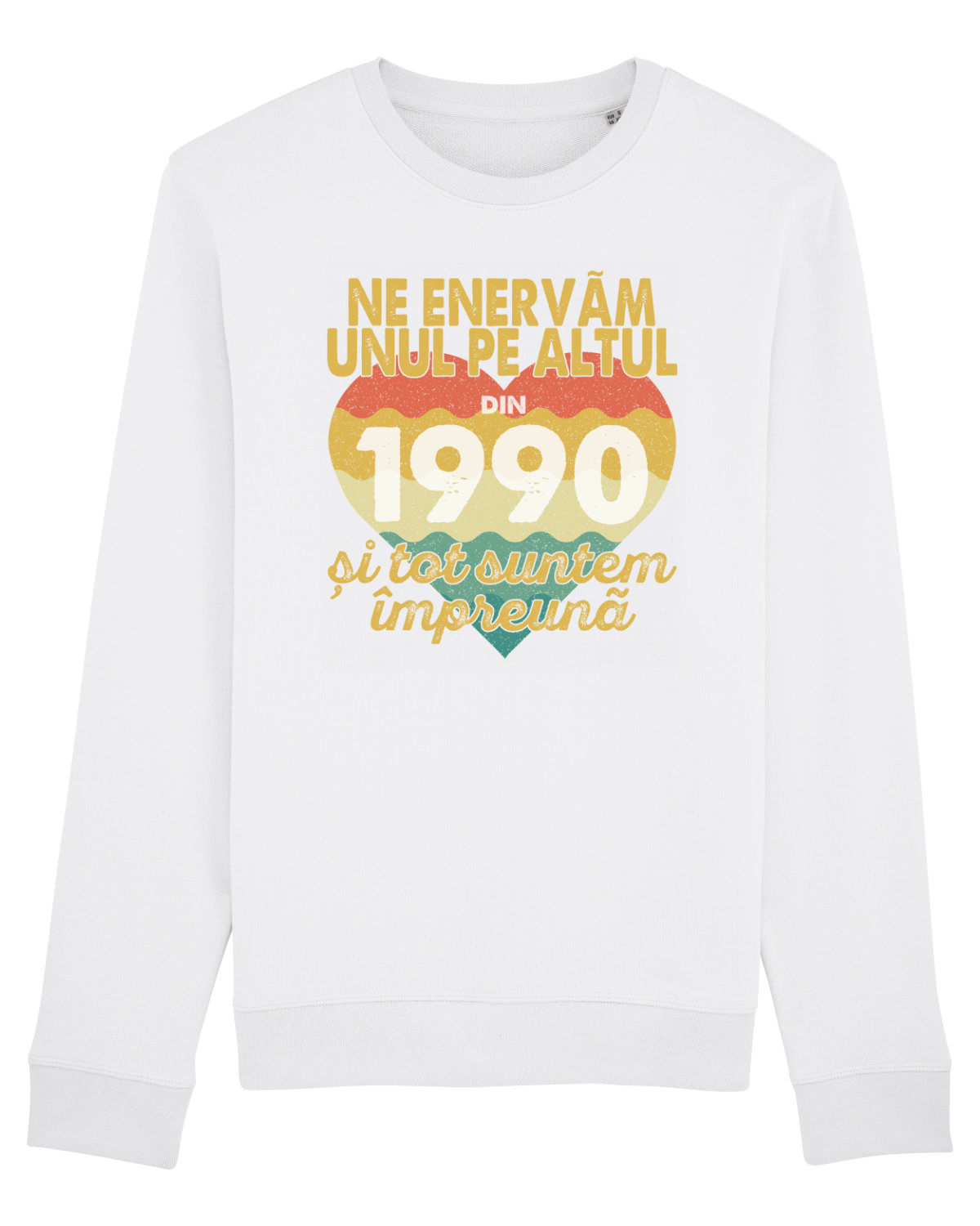 Bluză mânecă lungă Unisex Rise White
