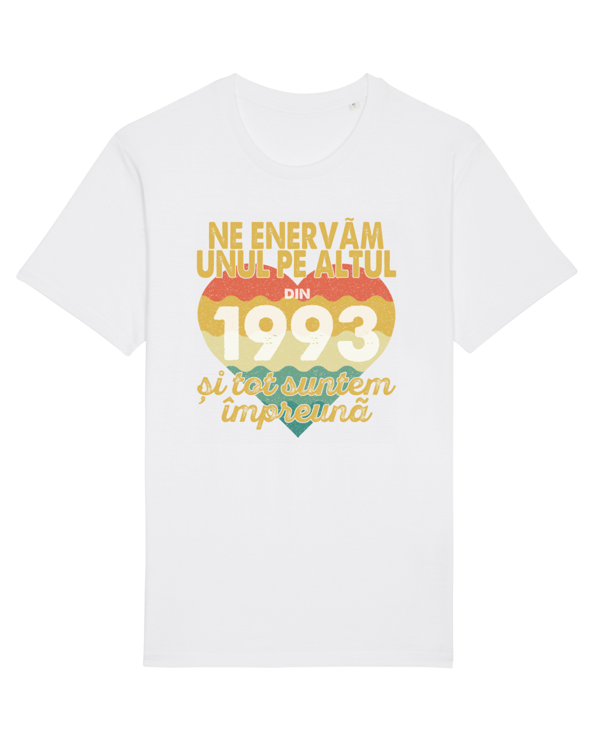 Tricou mânecă scurtă Unisex Rocker White