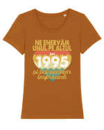 Ne enervam unul pe altul din 1995 si tot suntem impreuna Tricou mânecă scurtă guler larg fitted Damă Expresser
