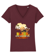 Black history Tricou mânecă scurtă guler V Damă Evoker