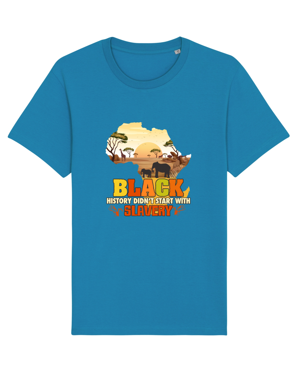 Tricou mânecă scurtă Unisex Rocker Azur
