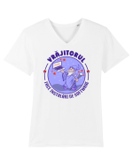 Stai puțin... Tricou mânecă scurtă guler V Bărbat Presenter