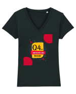 Q4 este anotimpul meu preferat Tricou mânecă scurtă guler V Damă Evoker