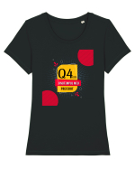 Q4 este anotimpul meu preferat Tricou mânecă scurtă guler larg fitted Damă Expresser