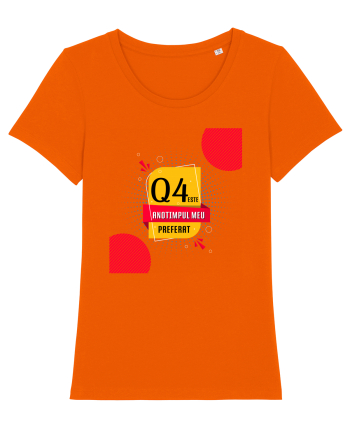 Q4 este anotimpul meu preferat Bright Orange
