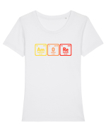 AMORE Tricou mânecă scurtă guler larg fitted Damă Expresser