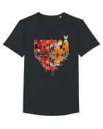 Muzică Tricou mânecă scurtă guler larg Bărbat Skater