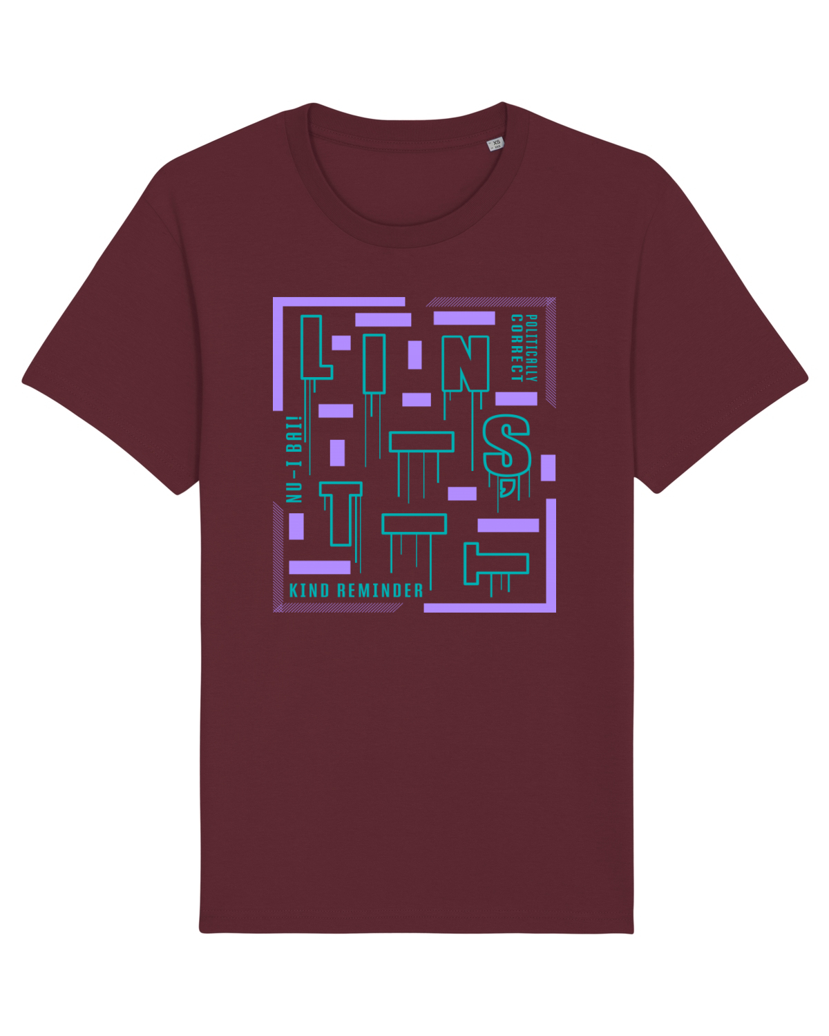 Tricou mânecă scurtă Unisex Rocker Burgundy