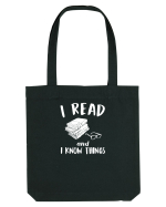I read and I know things. Sacoșă textilă