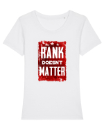 Rank doesn't matter Tricou mânecă scurtă guler larg fitted Damă Expresser