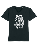 SEWING Tricou mânecă scurtă guler V Bărbat Presenter