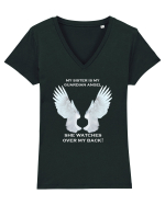 ANGEL Tricou mânecă scurtă guler V Damă Evoker