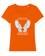 ANGEL Tricou mânecă scurtă guler larg fitted Damă Expresser