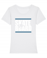 SKATE BOARD Tricou mânecă scurtă guler larg fitted Damă Expresser