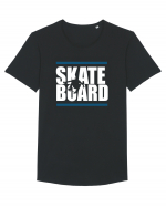 SKATE BOARD Tricou mânecă scurtă guler larg Bărbat Skater