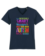 Autism Tricou mânecă scurtă guler V Bărbat Presenter