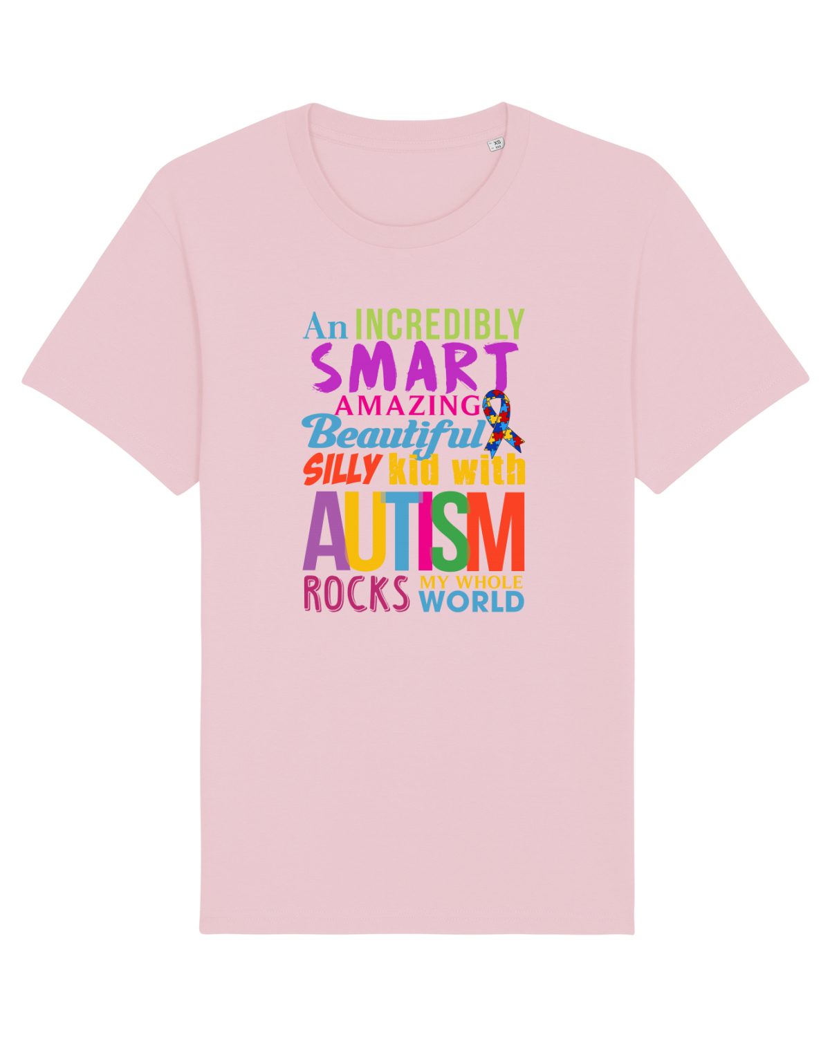 Tricou mânecă scurtă Unisex Rocker Cotton Pink