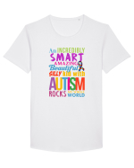 Autism Tricou mânecă scurtă guler larg Bărbat Skater