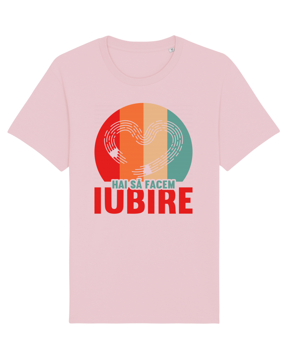 Tricou mânecă scurtă Unisex Rocker Cotton Pink