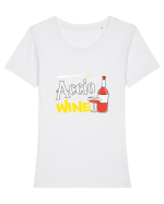 Accio wine Tricou mânecă scurtă guler larg fitted Damă Expresser