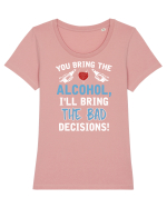 Bad decisions Tricou mânecă scurtă guler larg fitted Damă Expresser