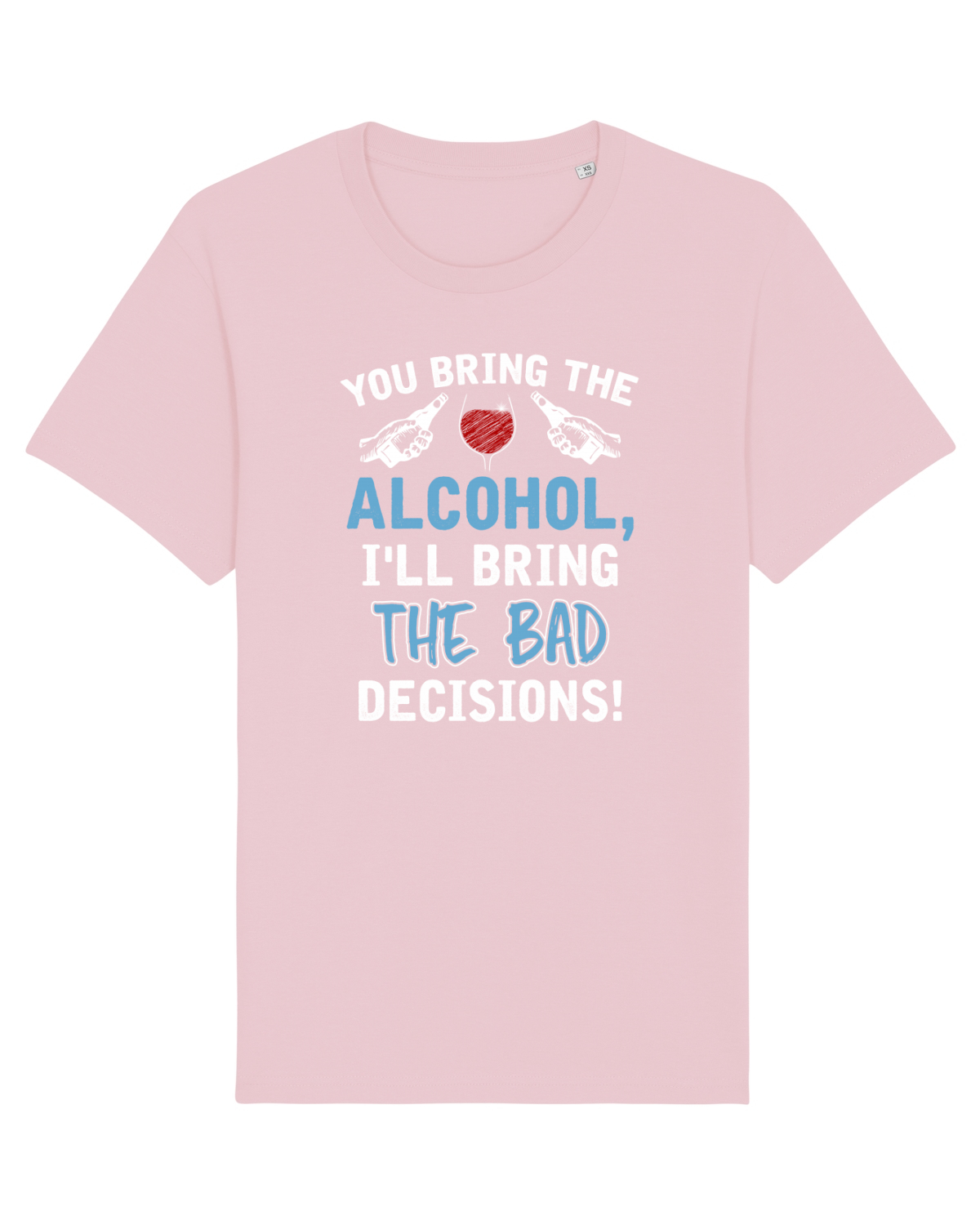 Tricou mânecă scurtă Unisex Rocker Cotton Pink