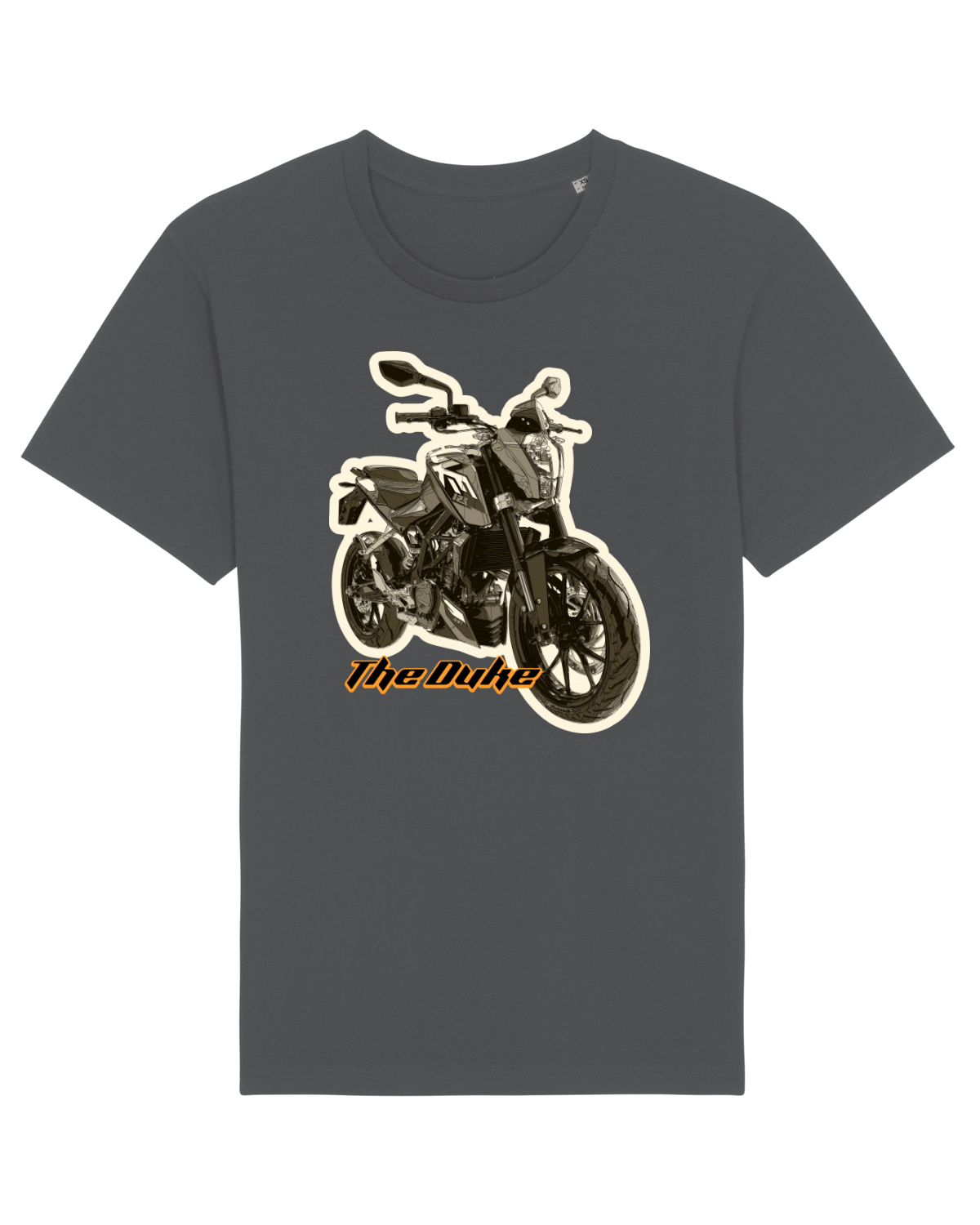 Tricou mânecă scurtă Unisex Rocker Anthracite