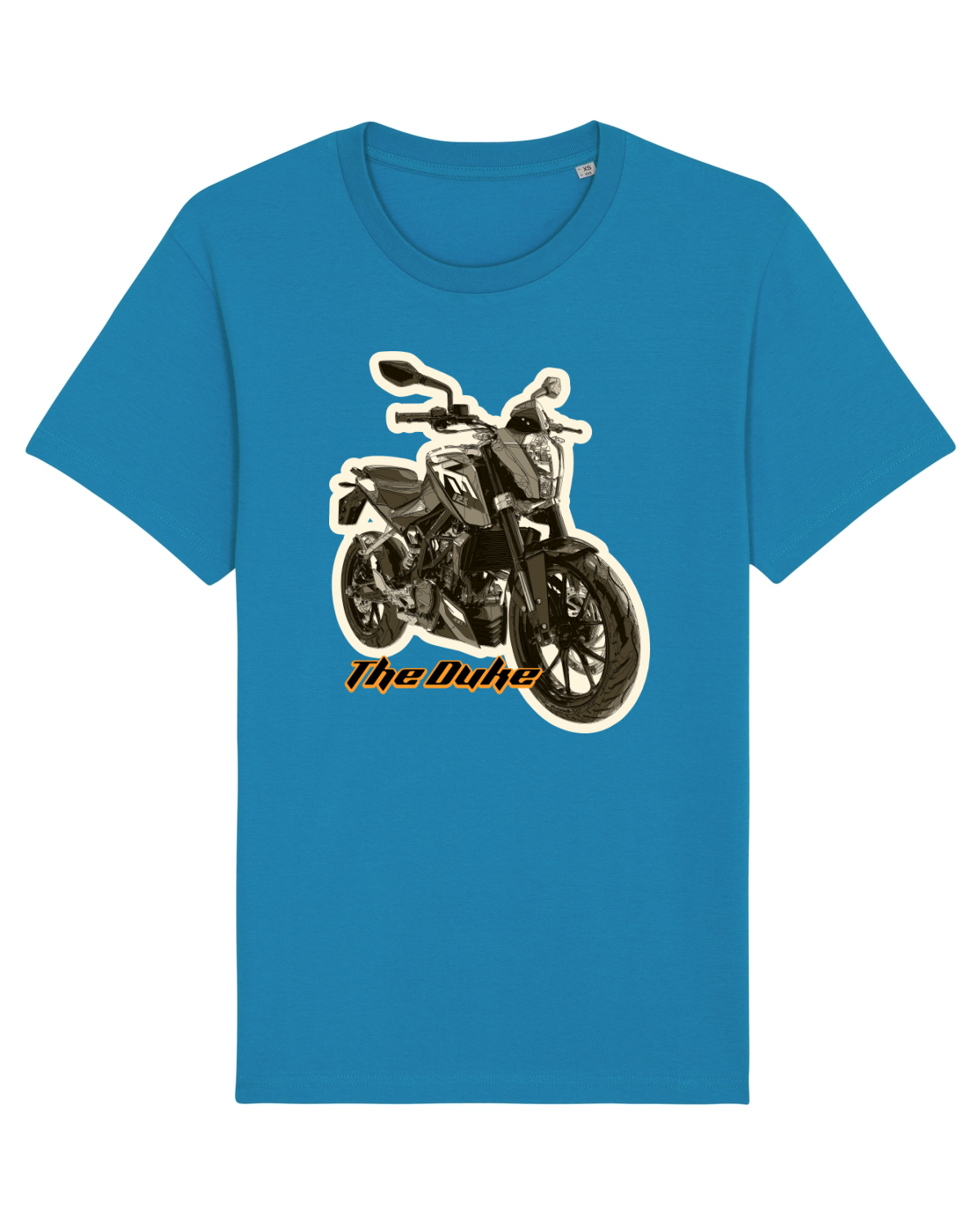 Tricou mânecă scurtă Unisex Rocker Azur