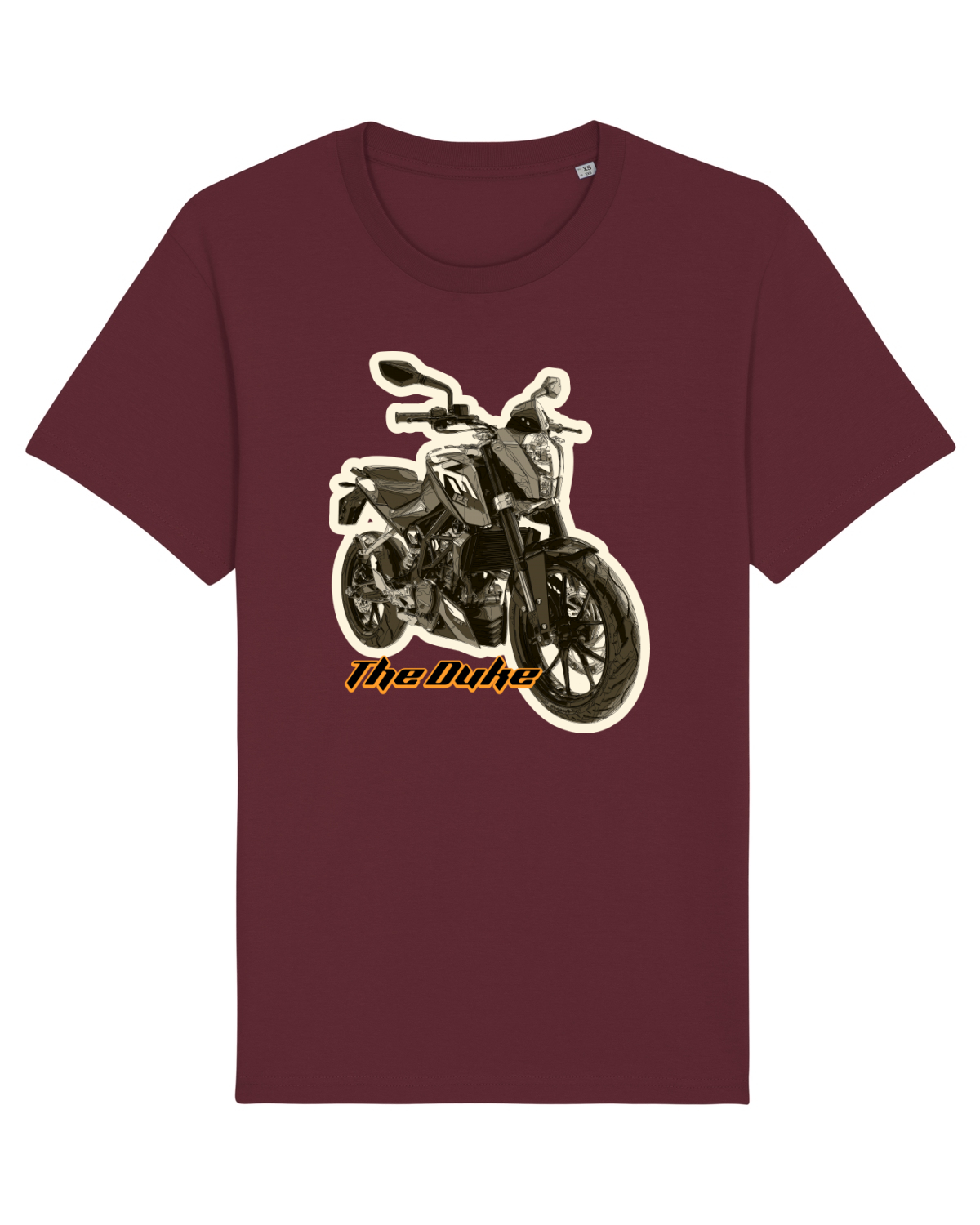 Tricou mânecă scurtă Unisex Rocker Burgundy