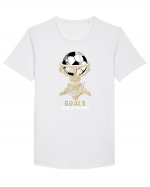 Football Goals Tricou mânecă scurtă guler larg Bărbat Skater