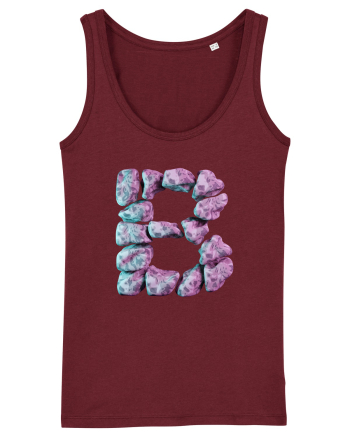 Litera B - 3D Burgundy