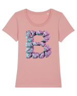Litera B - 3D Tricou mânecă scurtă guler larg fitted Damă Expresser