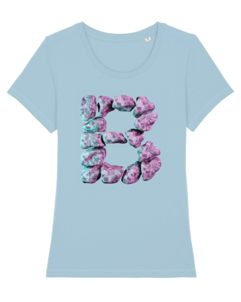 Litera B - 3D Sky Blue