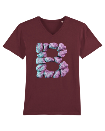 Litera B - 3D Burgundy