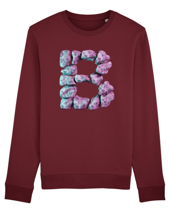 Litera B - 3D Burgundy